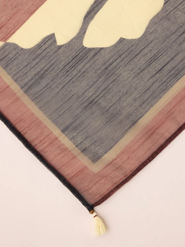 Sapphire - Off-White Printed Lawn Shirt