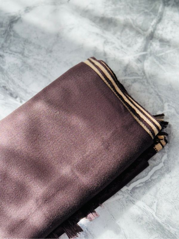 Junaid Jamshed Shawl - Coco Brown