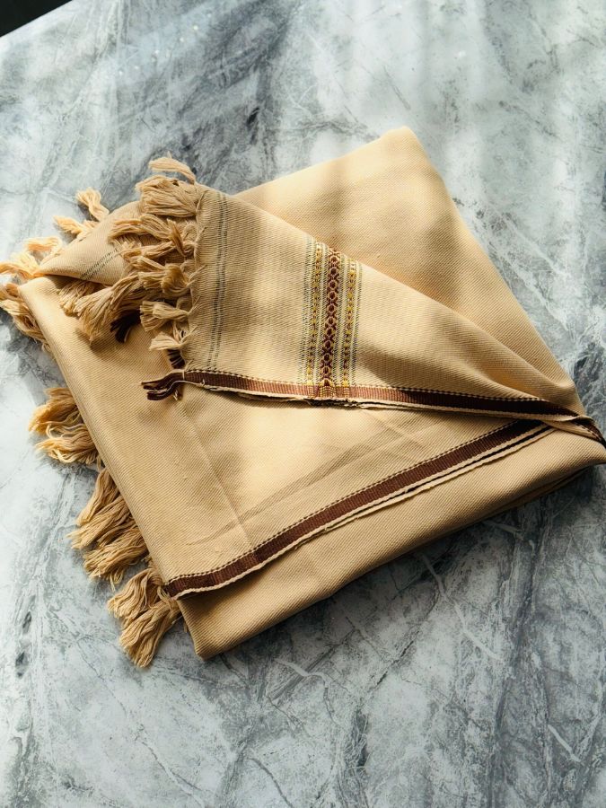 Junaid Jamshed Shawl - Coffee Cream