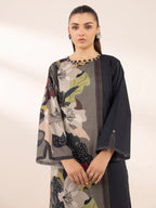 Sapphire - Black Printed Lawn Shirt