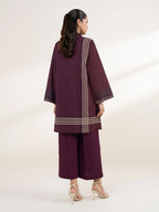 Sapphire - Maroon Printed Lawn Shirt