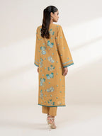 Sapphire - Mustard Embroidered Lawn Shirt