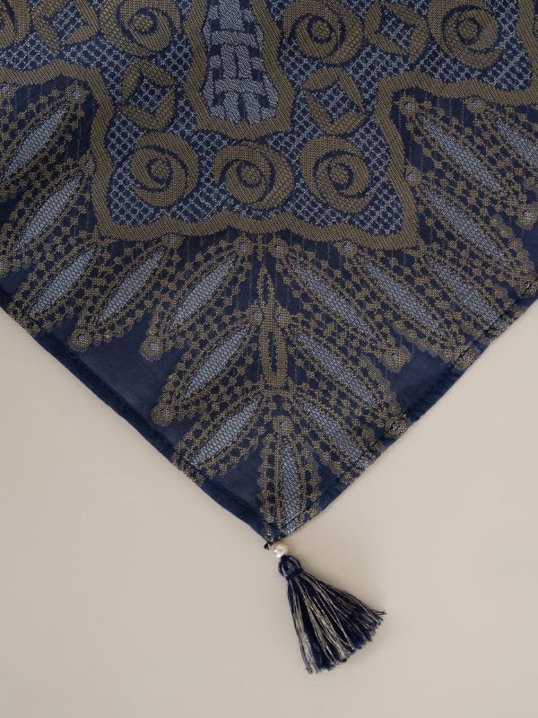Sapphire - Blue Embroidered Lawn Shirt