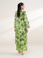 Sapphire - Light Green Embroidered Lawn Shirt