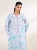 Sapphire - Purple Embroidered Lawn Shirt