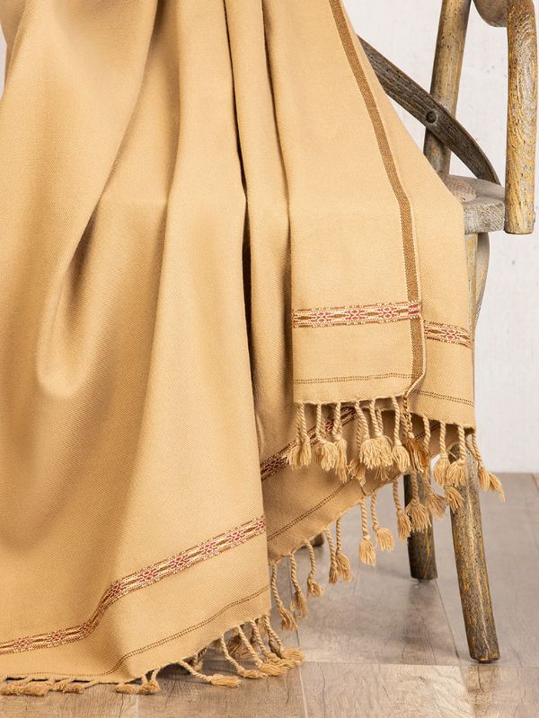 Junaid Jamshed Shawl - Cream Brown