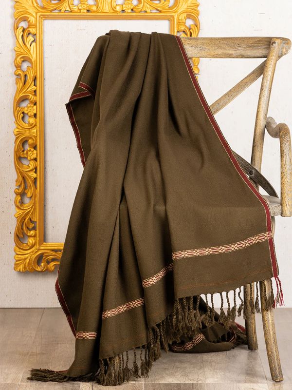 Junaid Jamshed Shawl - Mehndi Green