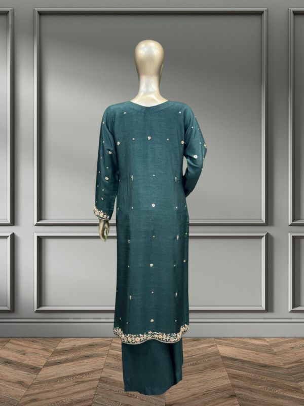 Quzey Chiffon - Dark Green