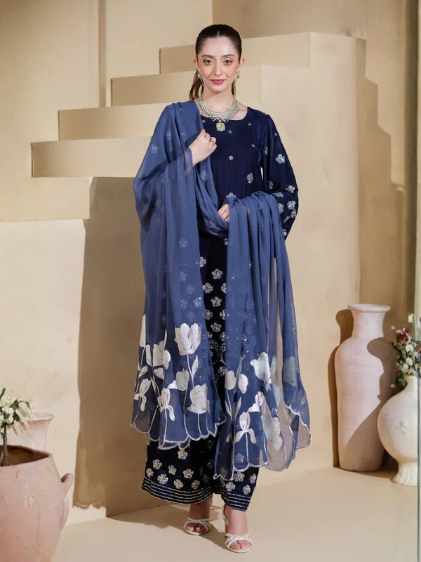 HEERAS - Celesté Grey Velvet