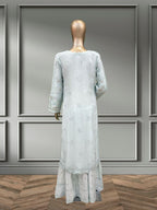 Quzey Chiffon - Ice Blue