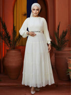 Modest Ruffle Dress #8650BG