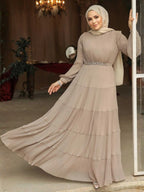 Modest Ruffle Dress #8650BT