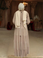 Modest Ruffle Dress #8650BT