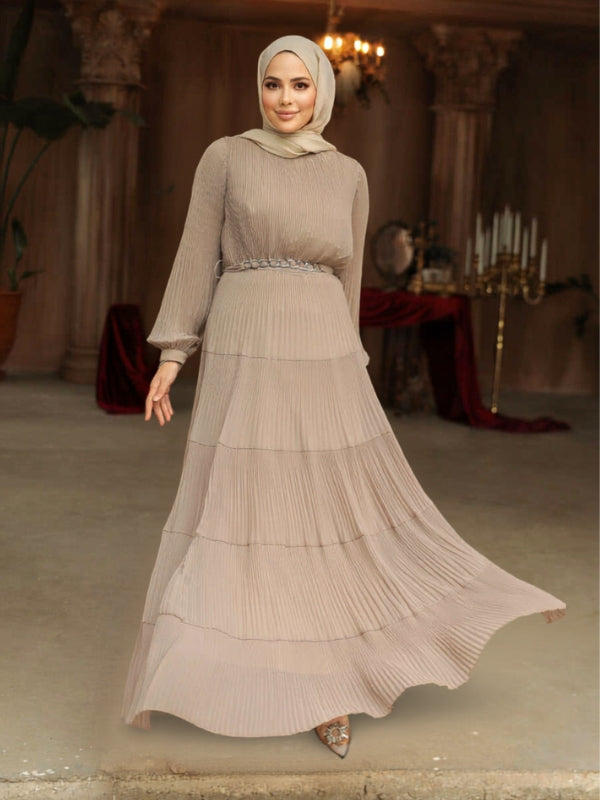 Modest Ruffle Dress #8650BT