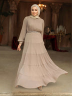 Modest Ruffle Dress #8650BT
