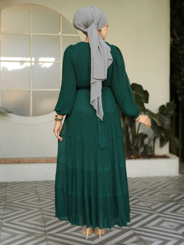 Modest Ruffle Dress #8650EG