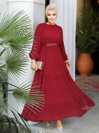 Modest Ruffle Dress #8650RD