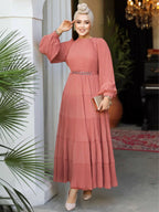 Modest Ruffle Dress #8650SP