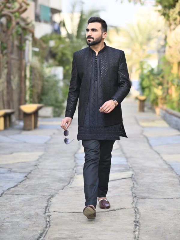 Quzey Black Prince Coat