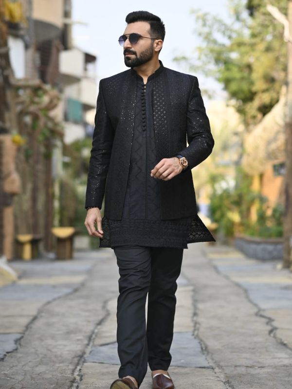 Quzey Black Prince Coat
