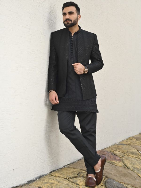 Quzey Black Prince Coat