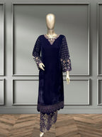 Quzey Velvet - Zc 2422 Purple