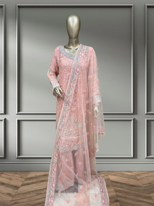 Quzey Luxury Chiffon - Peach