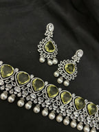 Quzey AD Green Chokar Set