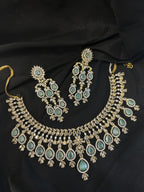 Quzey AD Green Necklace Set