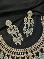 Quzey AD Green Necklace Set