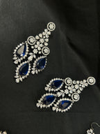 Quzey AD Navy Blue Necklace Set