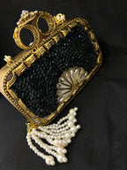 Quzey Red Stones Kundan Clutch