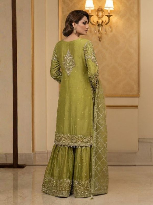 Quzey Chiffon Formal Sharara #323MH
