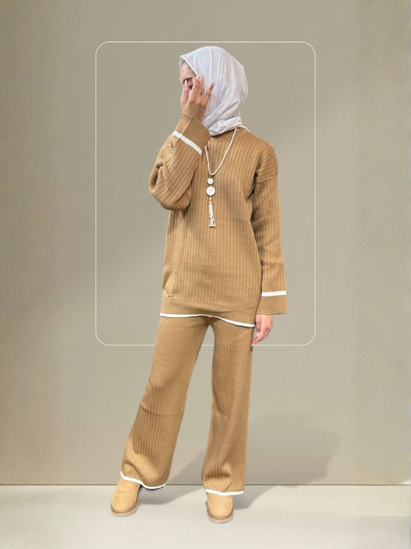 Quzey Co-ord Set - Beige