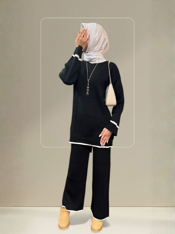 Quzey Co-ord Set - Black