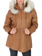 Quzey Genuine Sheep Leather Coat