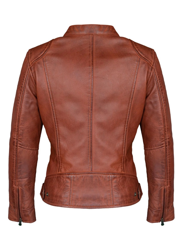 Quzey Genuine Sheep Leather Jacket