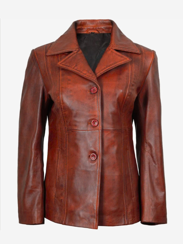 Quzey Genuine Sheep Leather Coat