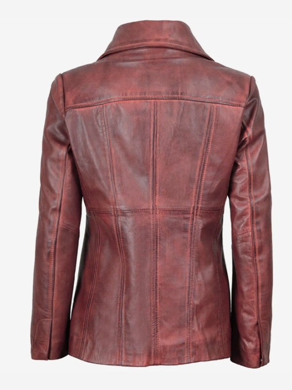Quzey Genuine Sheep Leather Coat