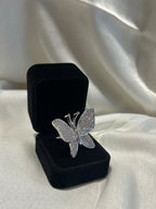 Quzey Golden Butterfly Ring