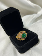 Quzey Green Stone Ring