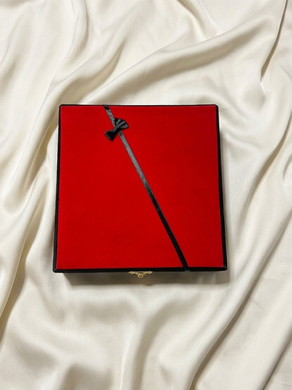 Quzey Jewellery Box - Red (24x23.5x6)