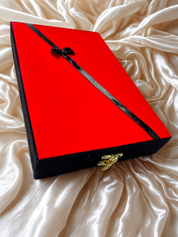 Quzey Jewellery Box - Red (26.5x17x4.5)