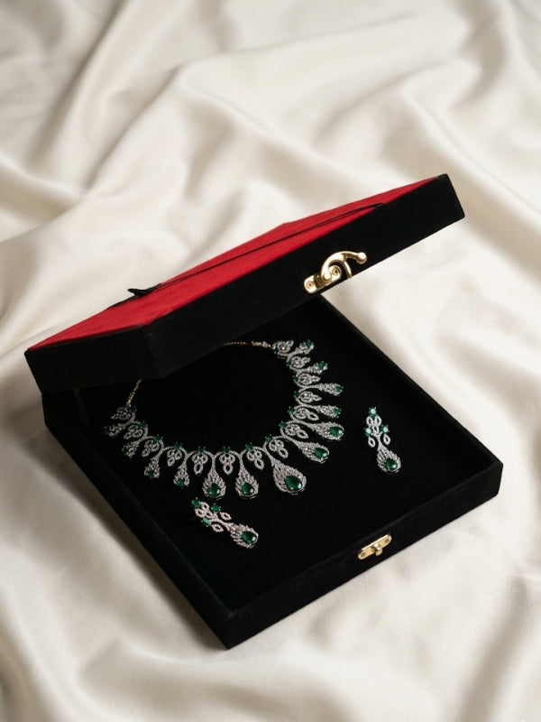 Quzey Jewellery Box - Red (24x23.5x6)