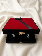 Quzey Jewellery Box - Red (24x23.5x6)