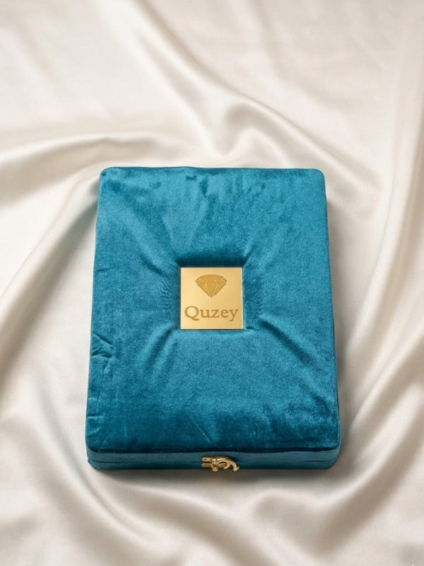 Quzey Jewellery Box - Turquoise (34x25x5)
