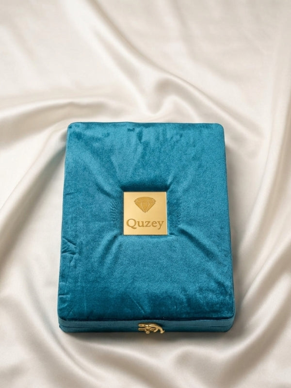 Quzey Jewellery Box - Turquoise (34x25x5)