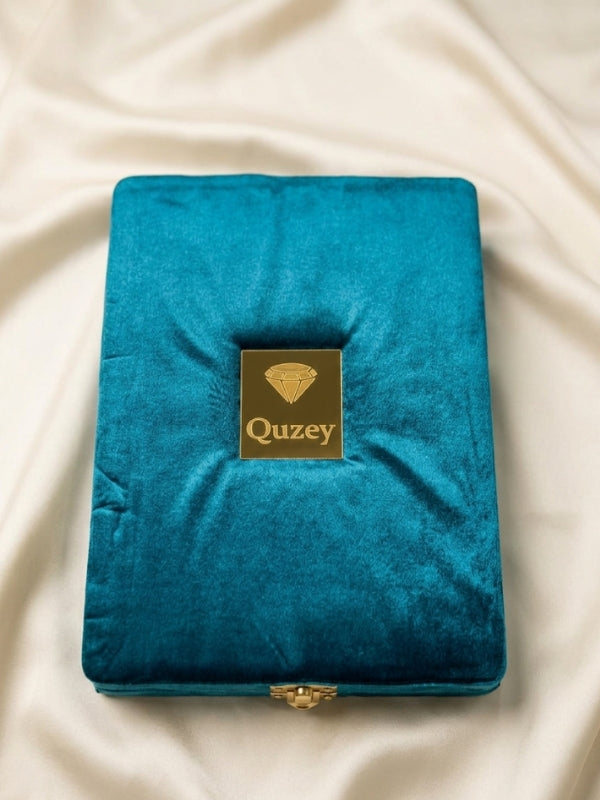 Quzey Jewellery Box - Turquoise (34x25x5)