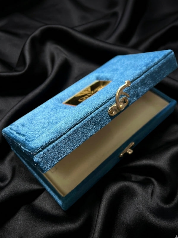 Quzey Jewellery Box - Turquoise (8.5x16x3.5)