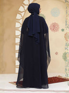 Quzey Modest Abaya Dress - Navy Blue